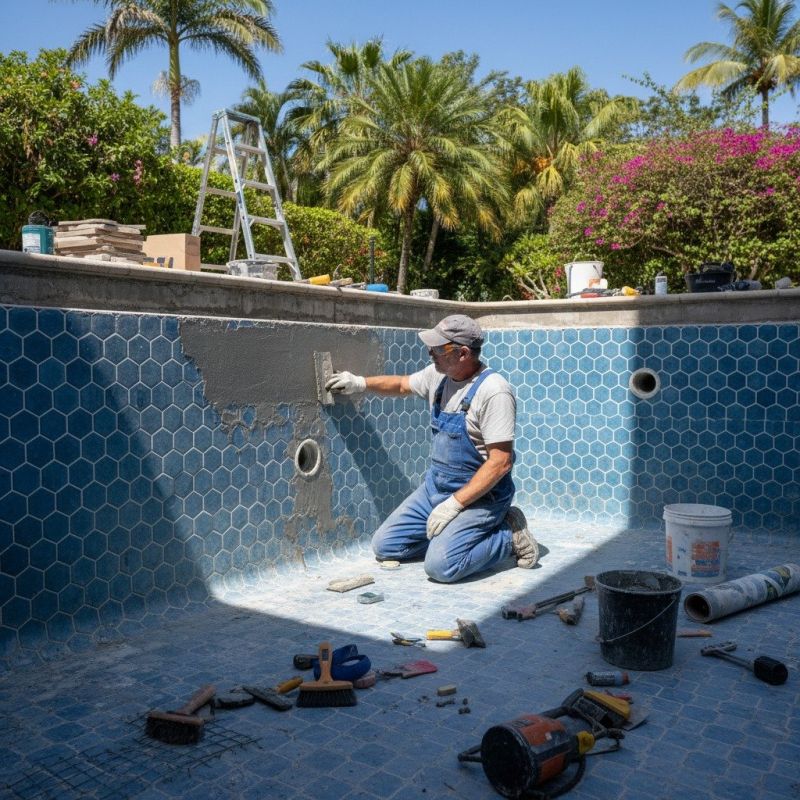 Local Pool Slide Repair pros at work