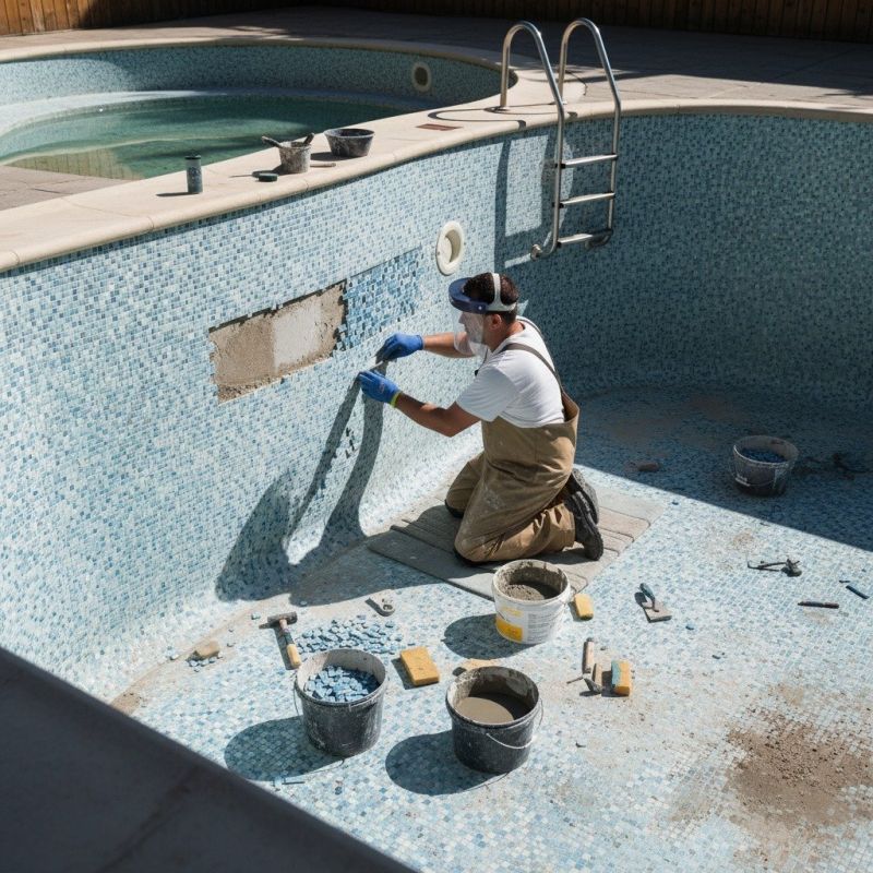 Pool Slide Repair